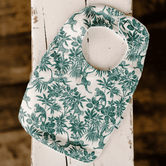 Bavoir Bébé jungle vintage