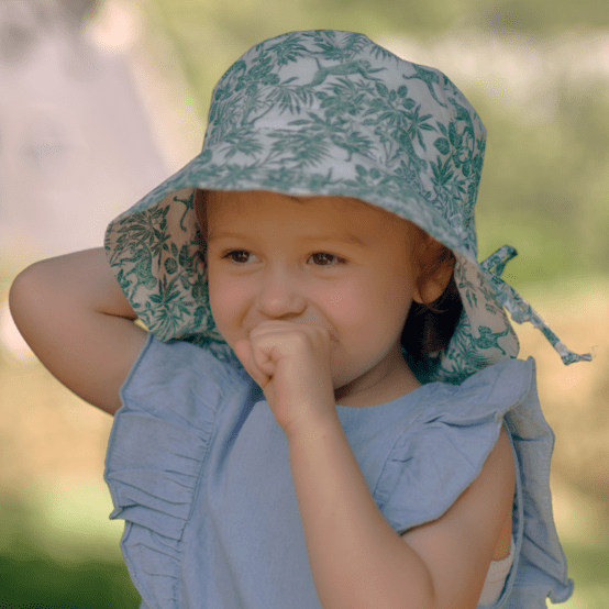Chapeau de soleil enfant jungle vintage