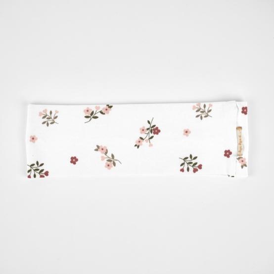 Bandeau jersey bouquet ivoire rouille