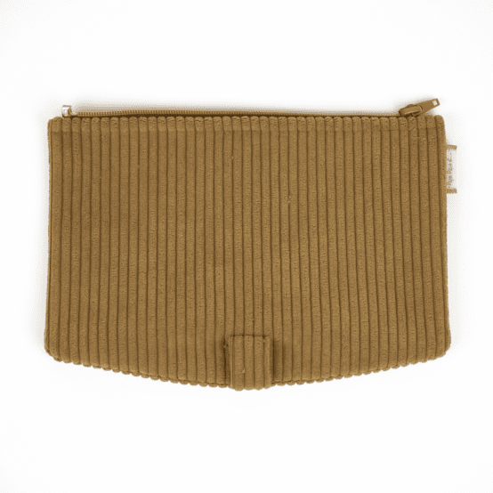 Rabat sac compagnon velours côtelé large brun