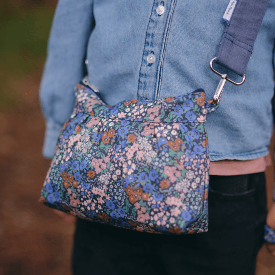 Pochette plissée monet lilas