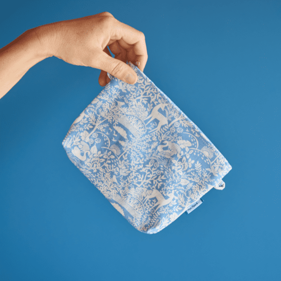 Mini pochette tissu toile de biche