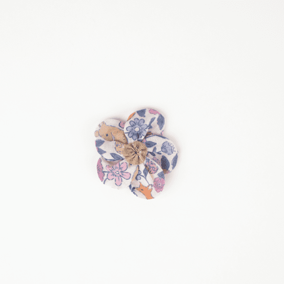 Mini Barrette Pétales de Fleur comptine enchantée rose