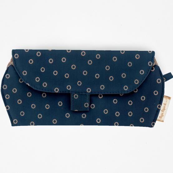 Etui à lunettes bulle bronze marine