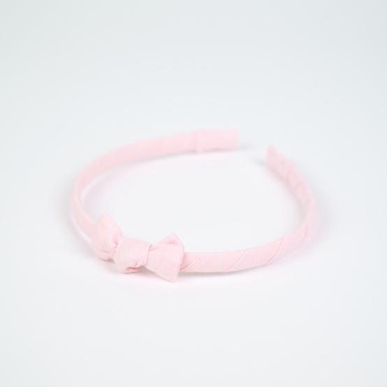 Serre-tête fin oxford rose