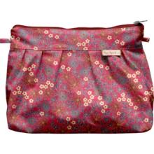 Pochette plissée badiane framboise