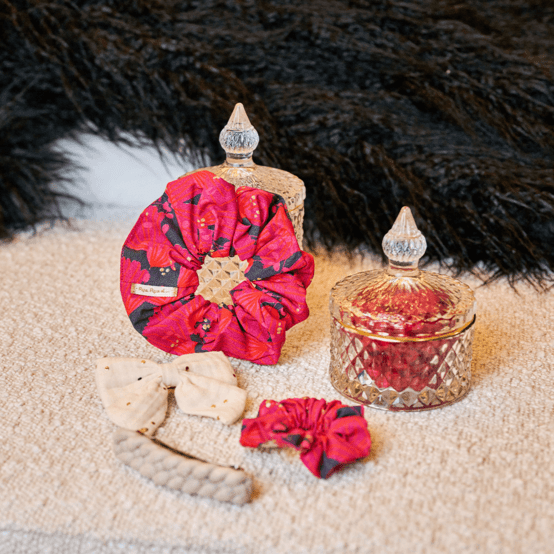 Chouchou féérie fuchsia
