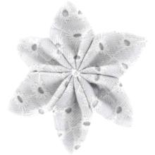 Barrette fleur étoile 4 broderie anglaise