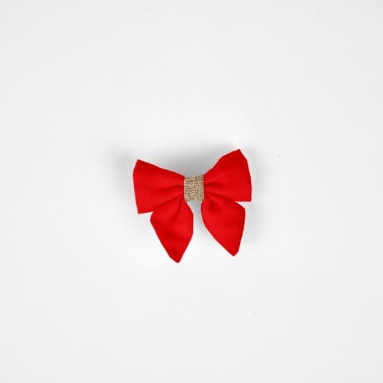 Barrette Mini Noeud Papillon rouge