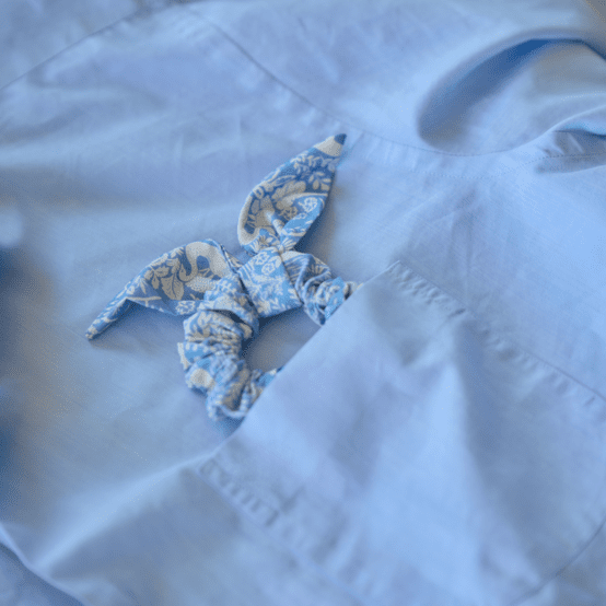 Chouchou nœud  toile de biche
