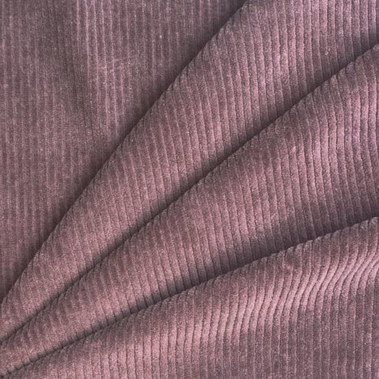 Tissu velours velours côtelé prune
