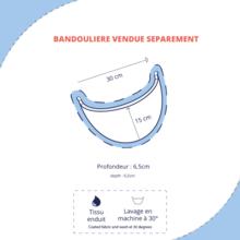 Sac demi lune petit  scandinavia bleu
