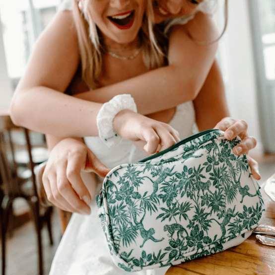 Pochette banane jungle vintage