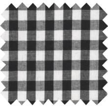 Tissu coton au mètre ex2227 vichy noir et blanc