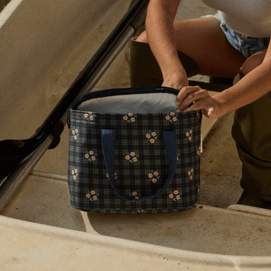 Sac Lunch Isotherme tartan fleuri