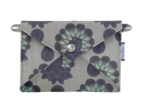 Petite pochette enveloppe lotus vert