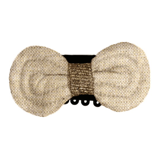 Barrette Noeud Anti-Glisse  lin pailleté