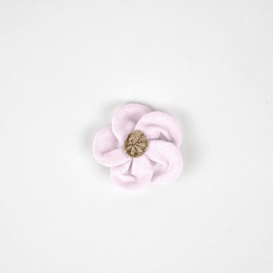 Mini Barrette Pétales de Fleur oxford rose