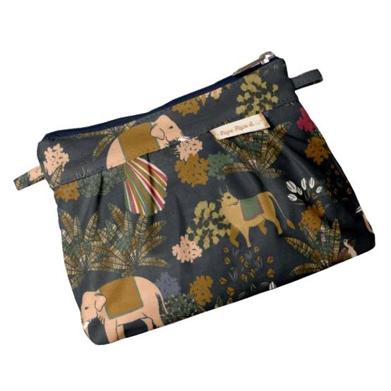 Mini pochette plissée eden indien