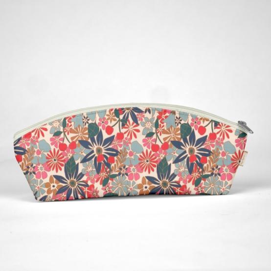 Trousse scolaire cerise en fleur