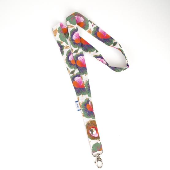 Porte-clés collier fleur de thé
