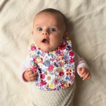 Bavoir Bébé tutti fleuri