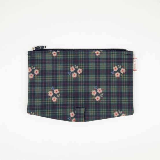 Rabat sac compagnon tartan fleuri