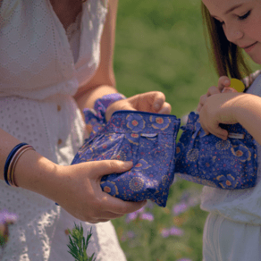 Pochette plissée lavandula