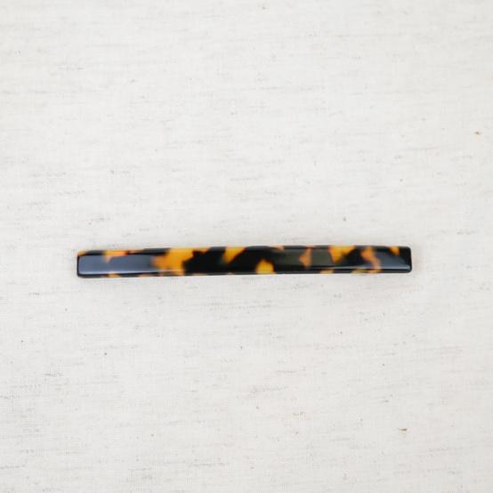 Barrette fine longue leopard