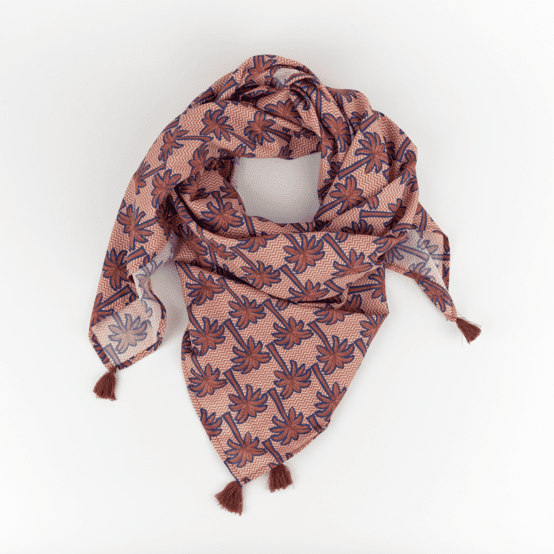 Foulard pompon palmeraie
