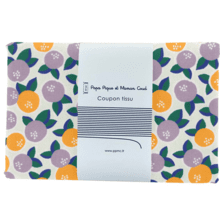 Coupon tissu 1 m ex2303 agrumes pop lilas