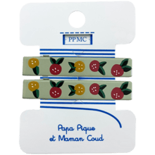  Barrette croco moyenne agrumes pop