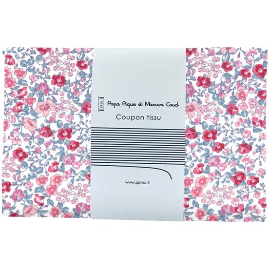 Coupon tissu 1 m rose grenadine