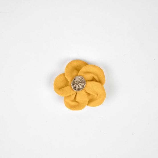 Mini Barrette Pétales de Fleur ochre