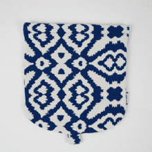 Rabat petite besace jacquard bleu