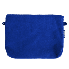 Pochette tissu eponge bleu navy