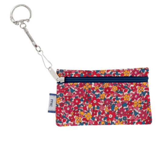 Pochette porte-clés cocktail de fleurs