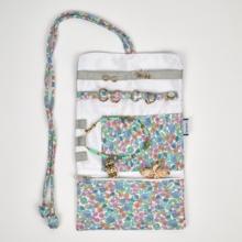Pochette à bijoux pastel fleuri