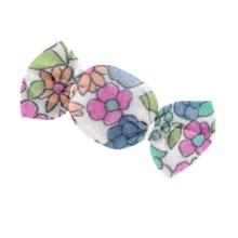 Petite barrette mini bonbon pastel fleuri
