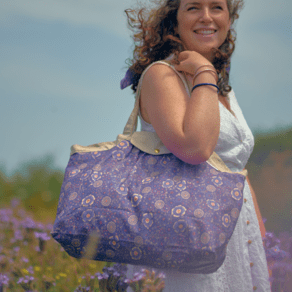 Sac cabas moyen lavandula
