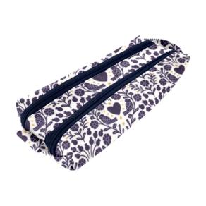 Trousse double compartiment scandinavia bleu