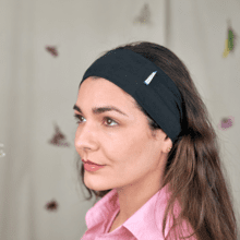 Bandeau Jersey Twisté noir