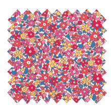 Tissu coton au mètre cocktail de fleurs