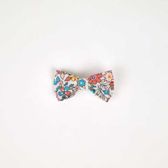 Barrette ruban petit  mille et une fleurs