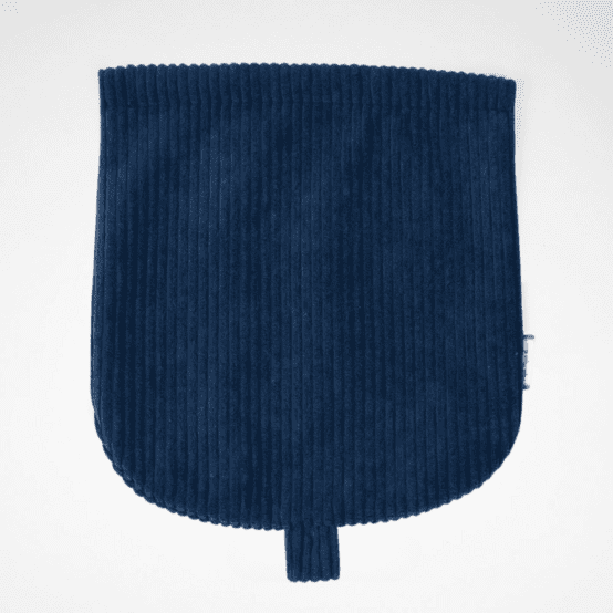 Rabat petite besace velours côtelé large marine