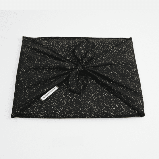 Fupochiki L (22 x 28 cm) noir pailleté