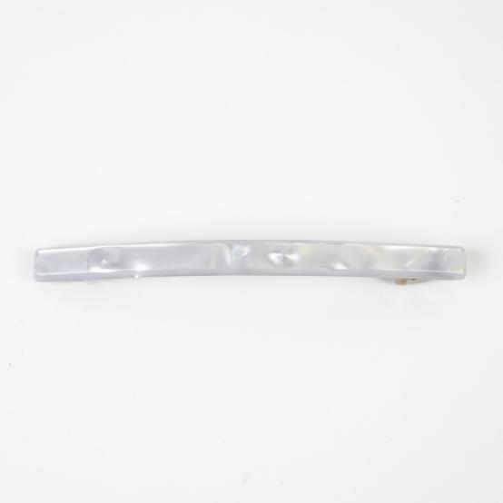 Barrette fine longue blanc nacré