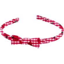 Serre-tête fin vichy coccinelle