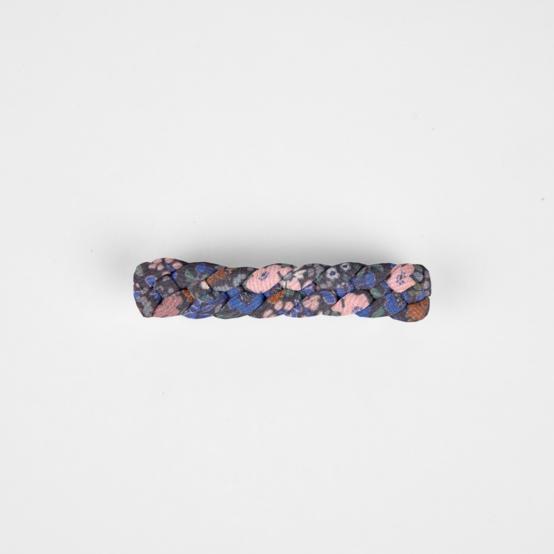 Barrette cheveux tressée monet lilas