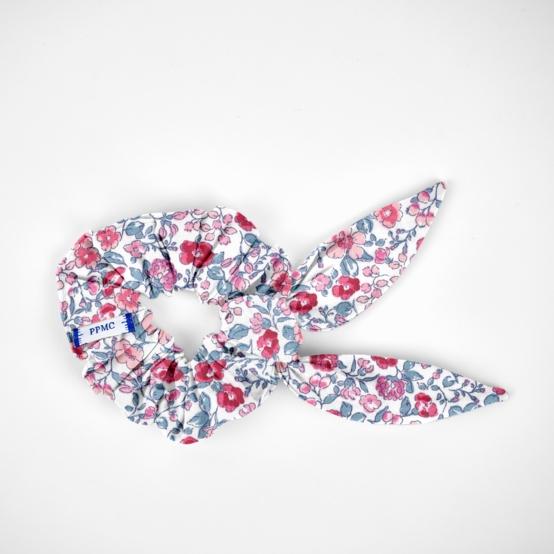 Chouchou nœud  rose grenadine